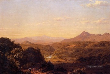 Scene among the Andes scenery Hudson River Frederic Edwin Church Oil Paintings
